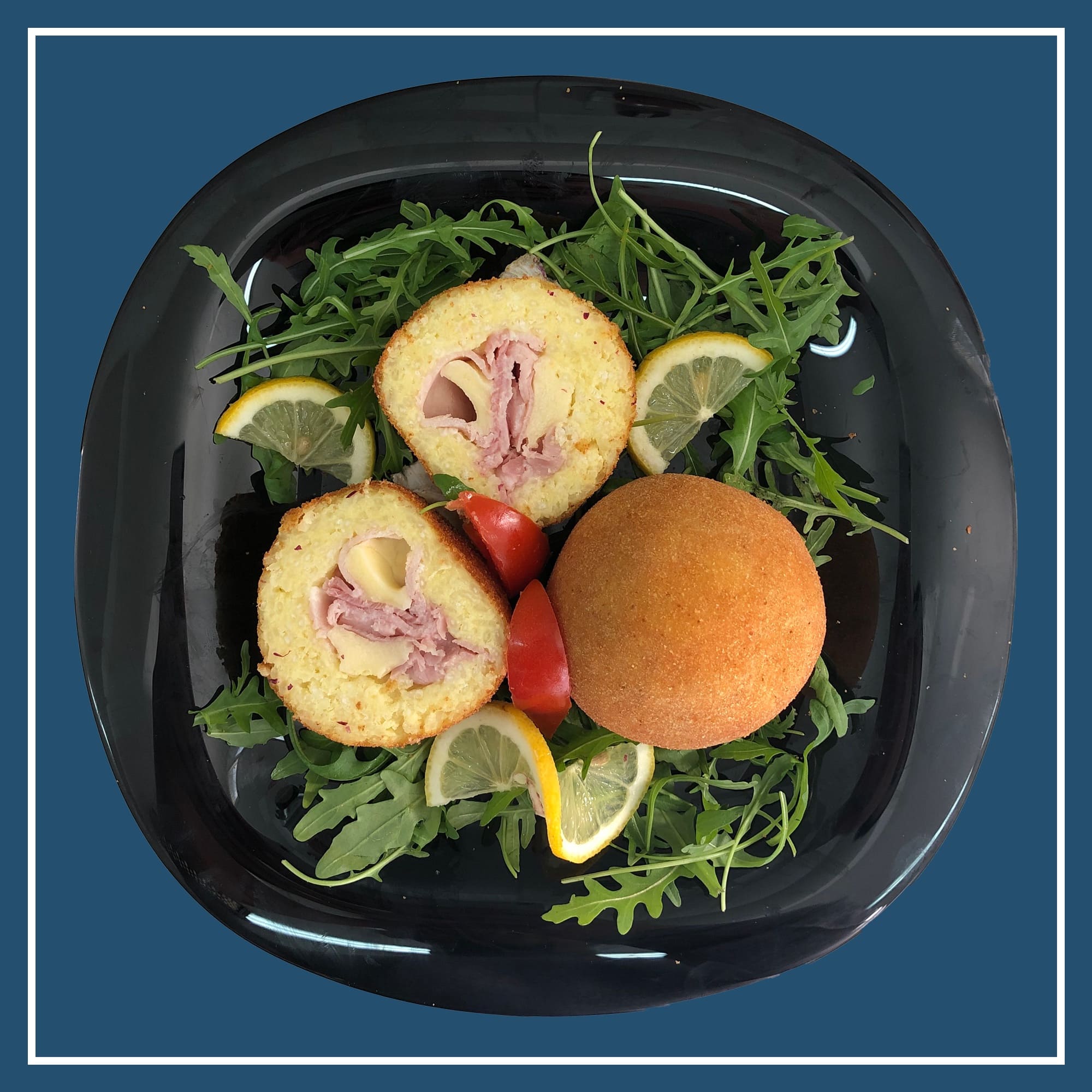 Arancini di Riso con Prosciuttto e Formaggio